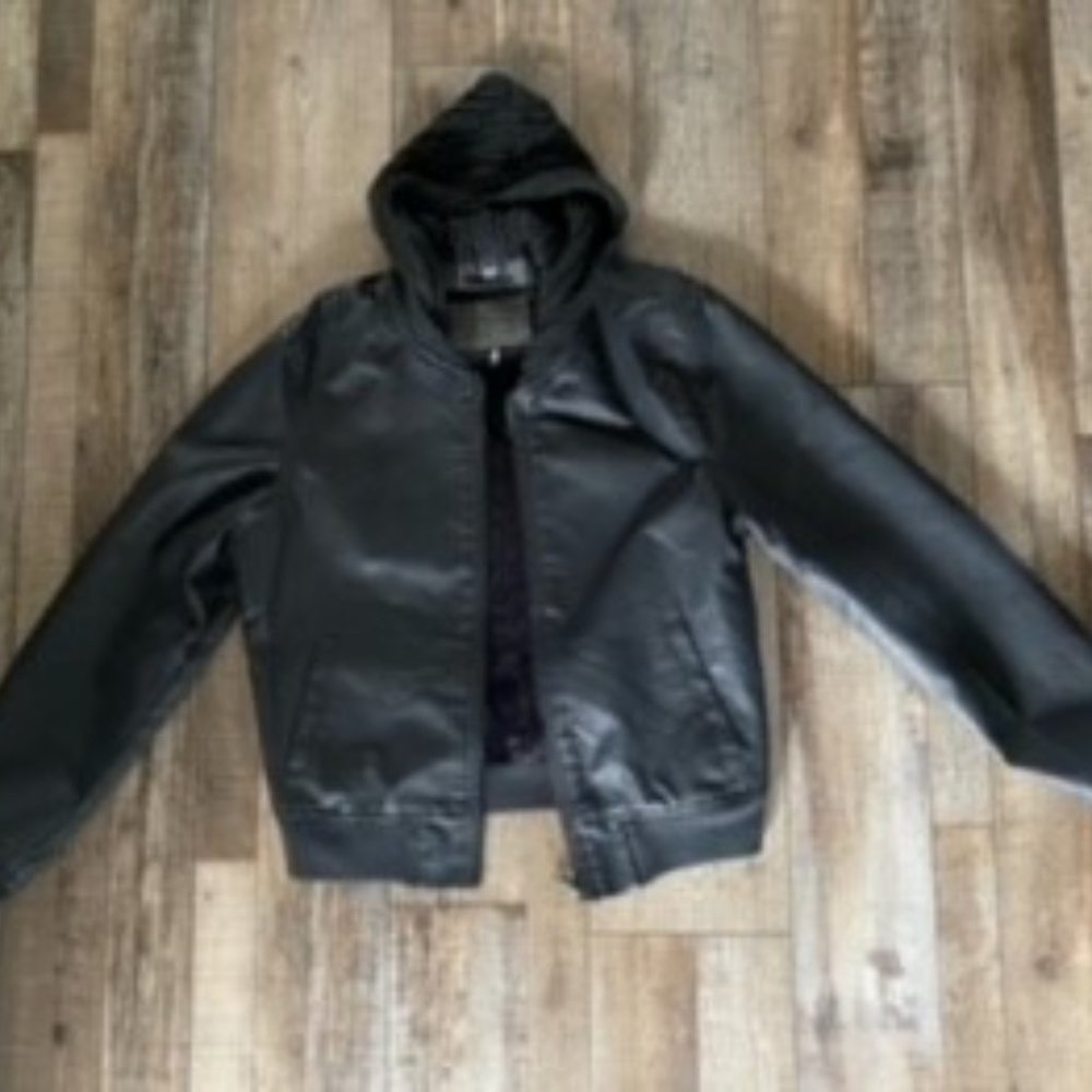 Ci Sono by Cavalini Faux Leather Moto Jacket Size L